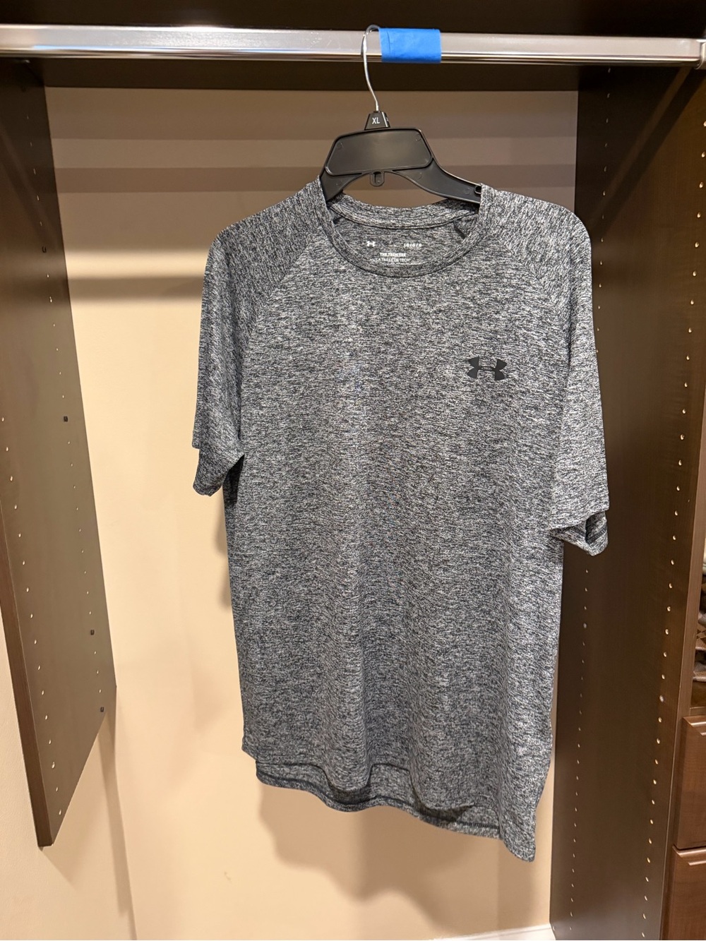 Under Armour Men's Heather Gray Tech Performance Short Sleeve Tee